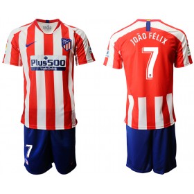 Koszulka Atlético Madryt JOAO FELIX 7 Dziecięcy Domowe Koszulki Piłkarskie 2019-2020 Krótki Rękaw